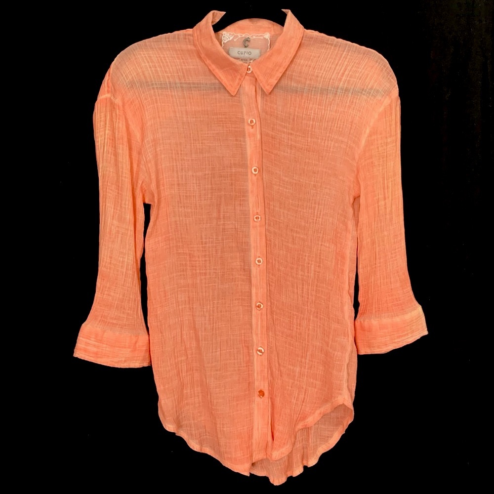Cupio Gauze Style Buttoned Shirt
